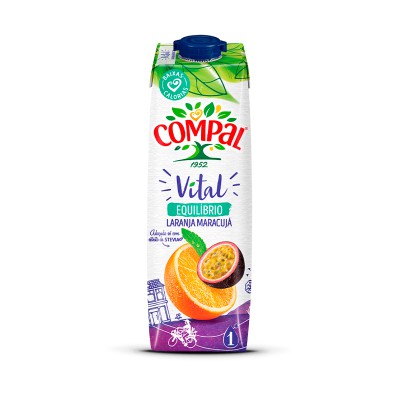 Néctar Compal Vital Laranja e Maracujá 1L